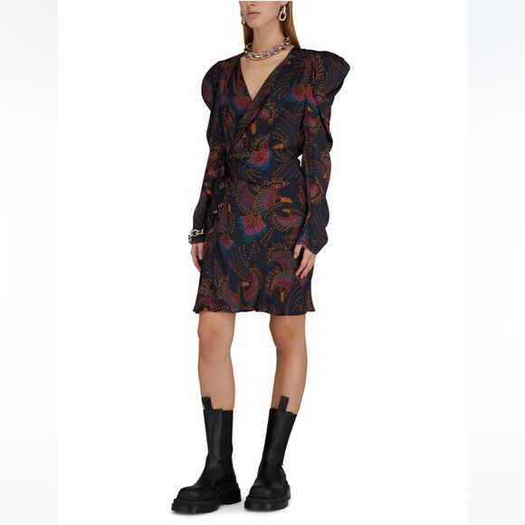 ✨SALE✨ FARM Rio Toucans Long Sleeve Wrap Dress ✨SALE✨ - Picture 8 of 17